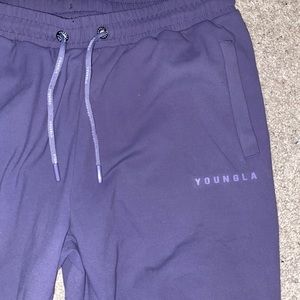 YoungLA Purple Fitted Joggers